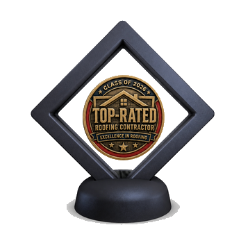 2026 Medallion of Accreditation in two-sided display case